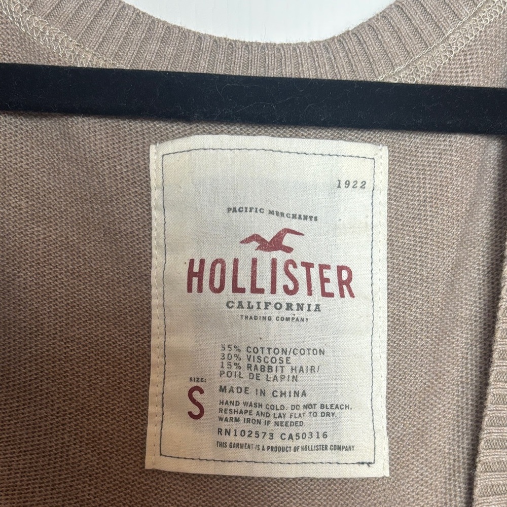 Vintage Hollister Brown Knit Sweater - Picture 2 of 4